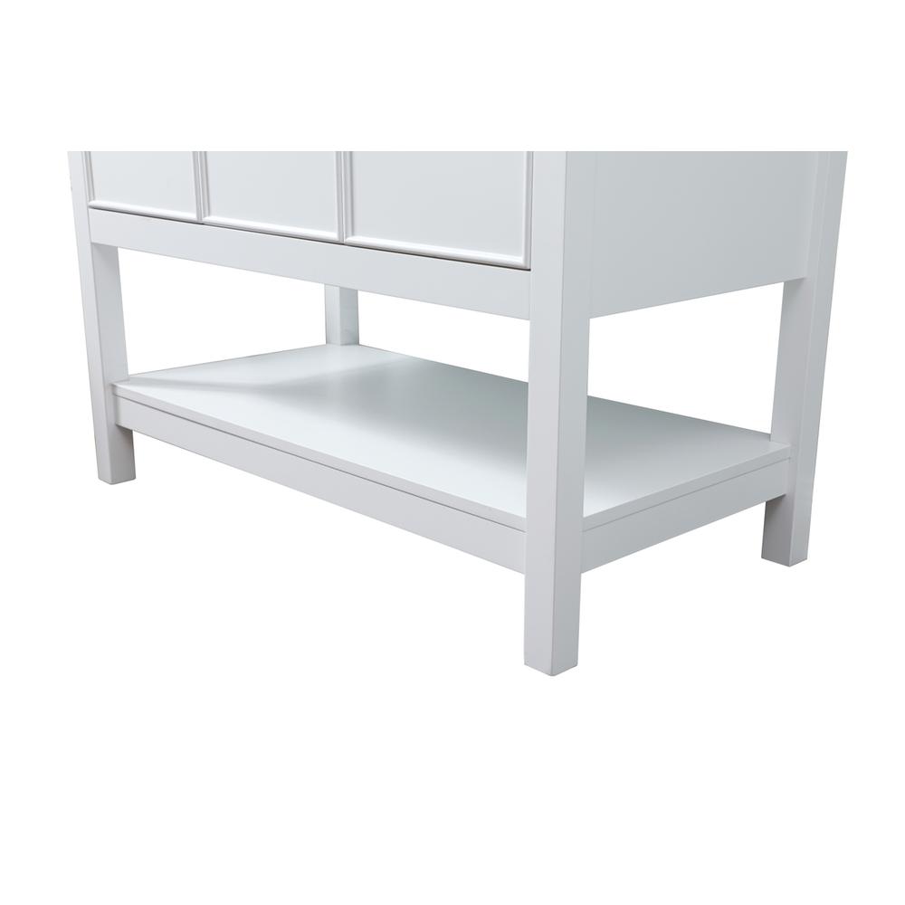 36 Inch SIngle Bathroom Vanity In White. Picture 13