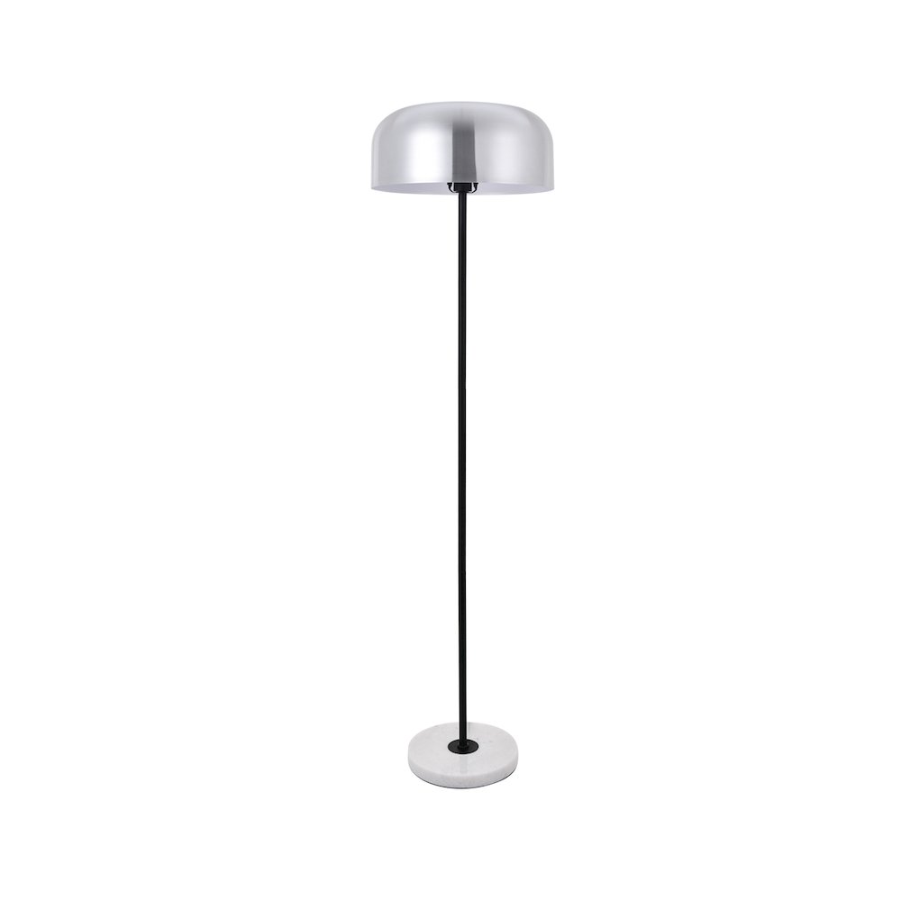 Exemplar 1 Light Brushed Nickel Floor Lamp. Picture 3