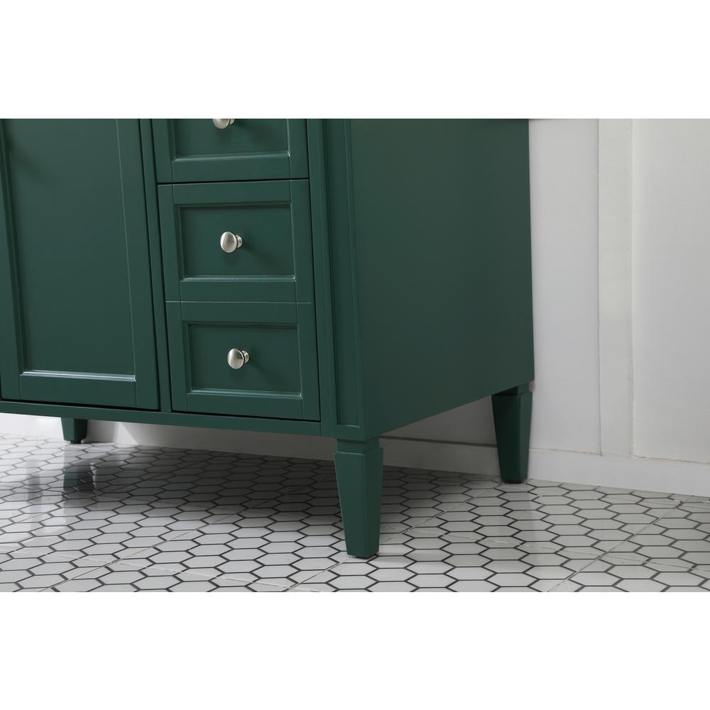 42 inch Single bathroom vanity in green. Picture 6