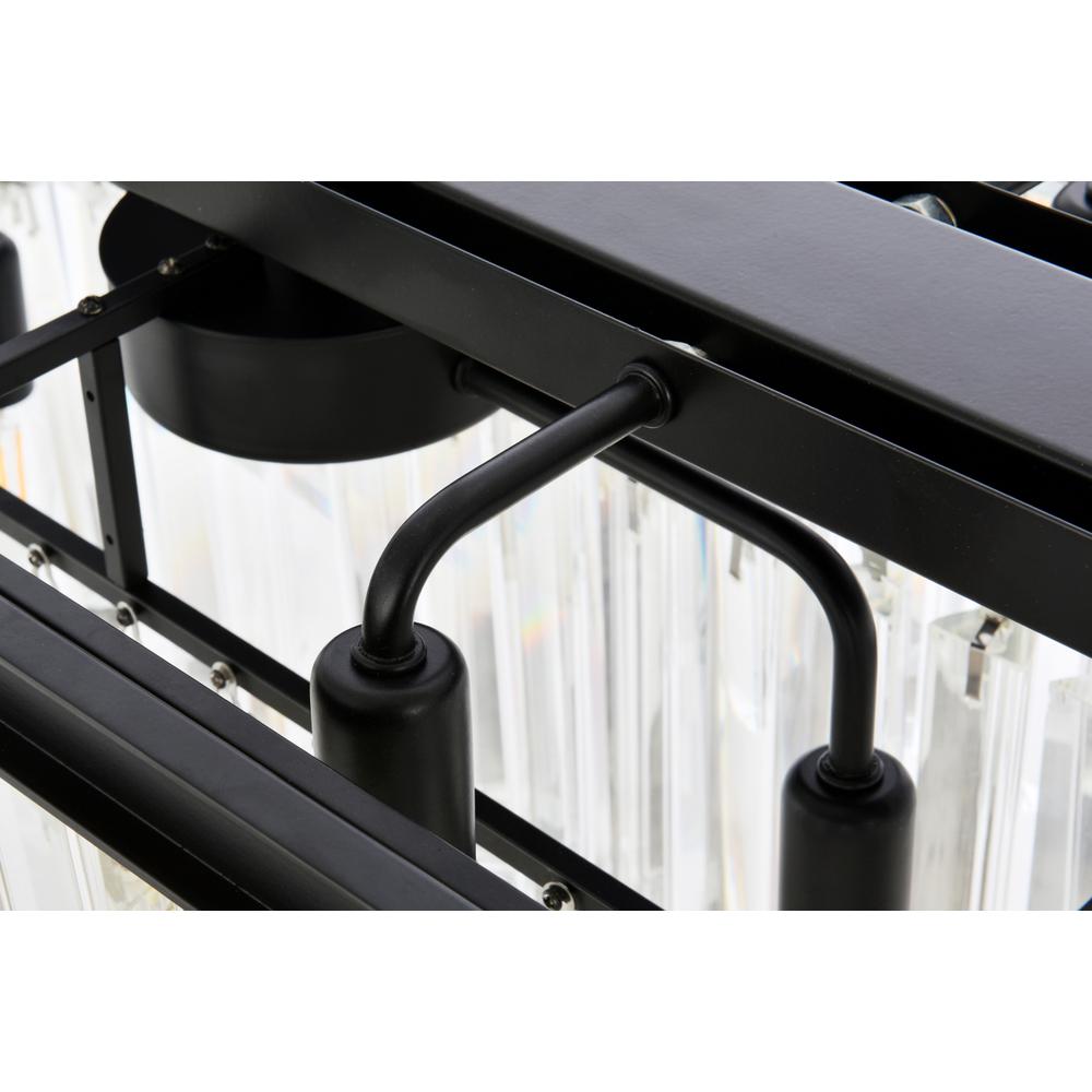 Sydney 12 light Matte Black Chandelier Clear Royal Cut Crystal. Picture 4
