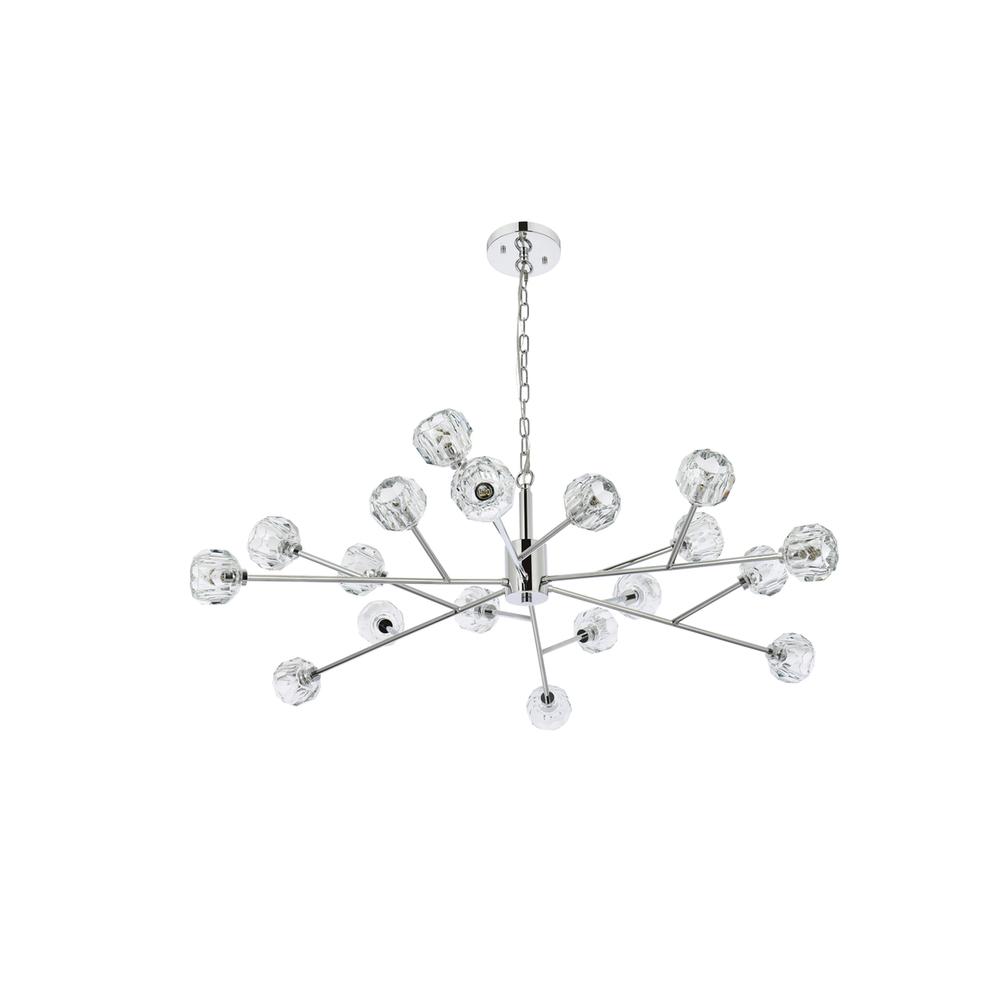 Graham 18 Light Pendant in Chrome. Picture 6