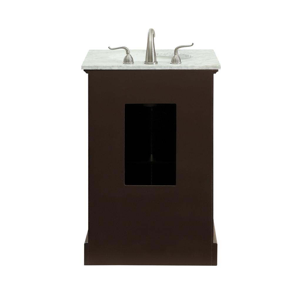 24 In. Single Bathroom Vanity Set In Teak. Picture 7