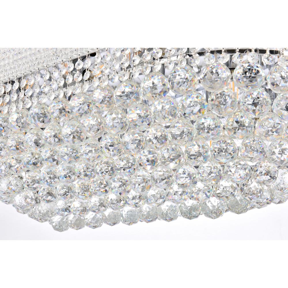 Primo 24 light Chrome Flush Mount Clear Royal Cut Crystal. Picture 3