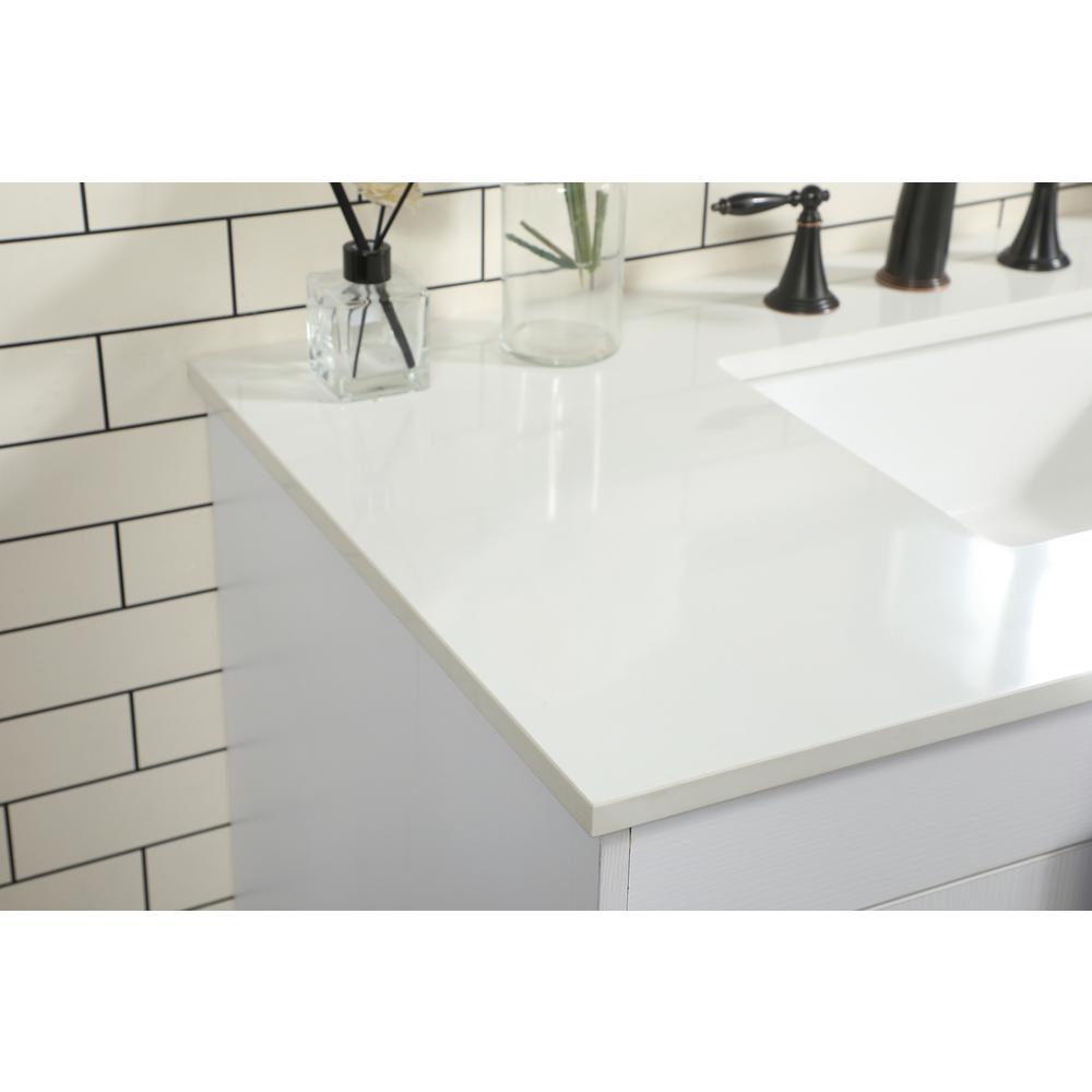 42 inch Single bathroom vanity in white. Picture 5