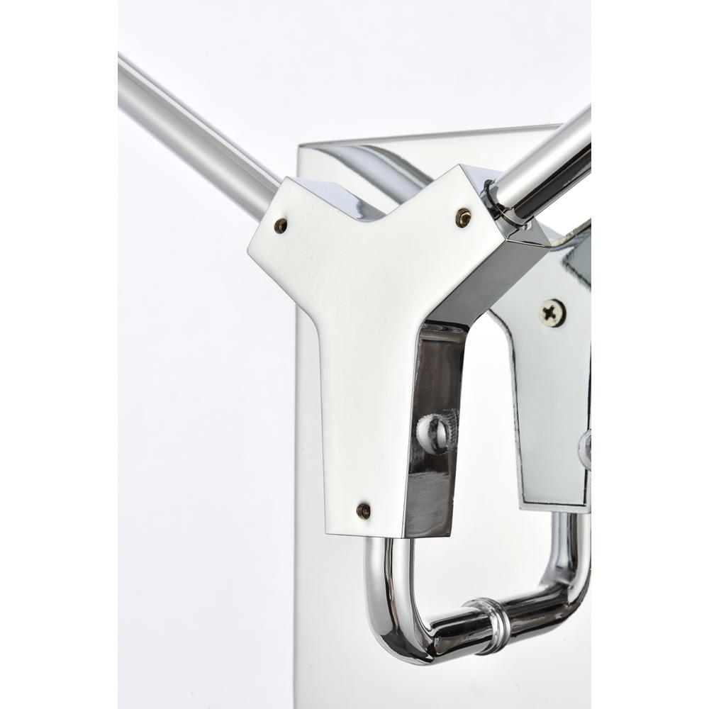 Zayne 2 Light Wall Sconce in Chrome. Picture 4