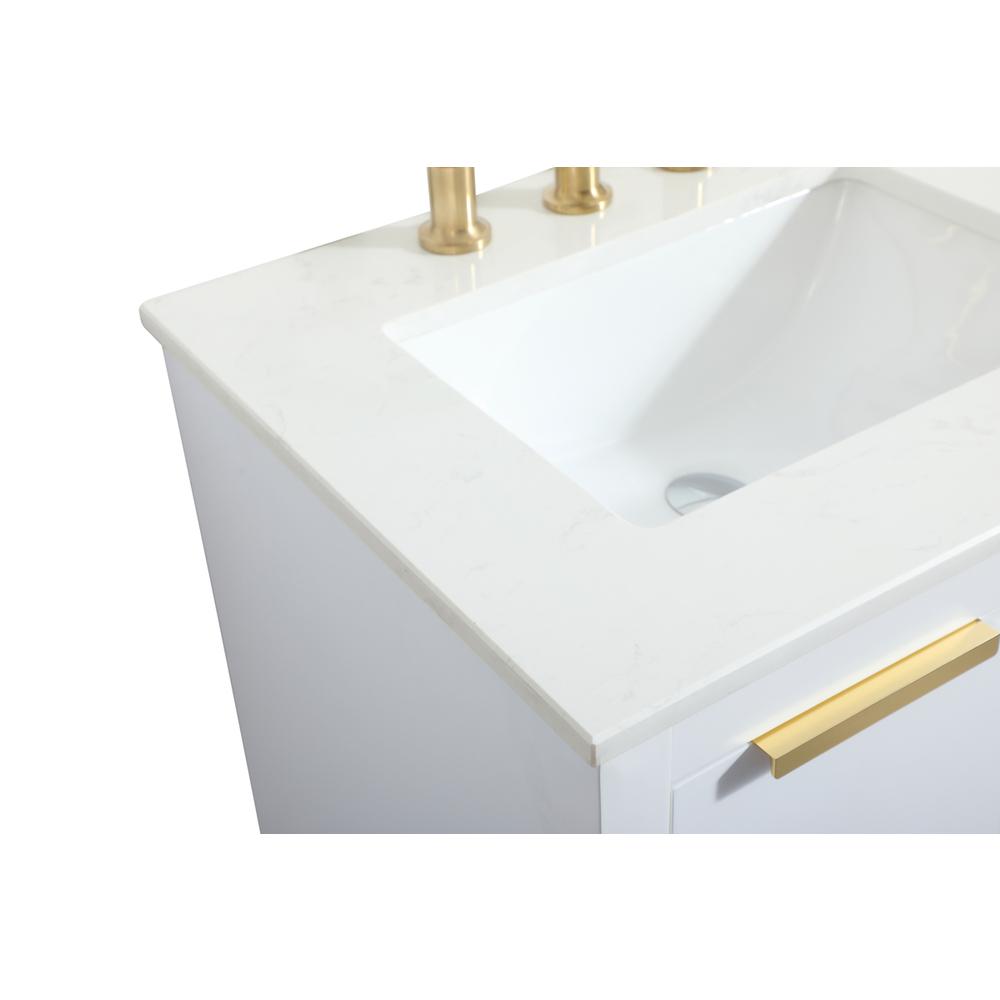24 inch Single bathroom vanity in white. Picture 11