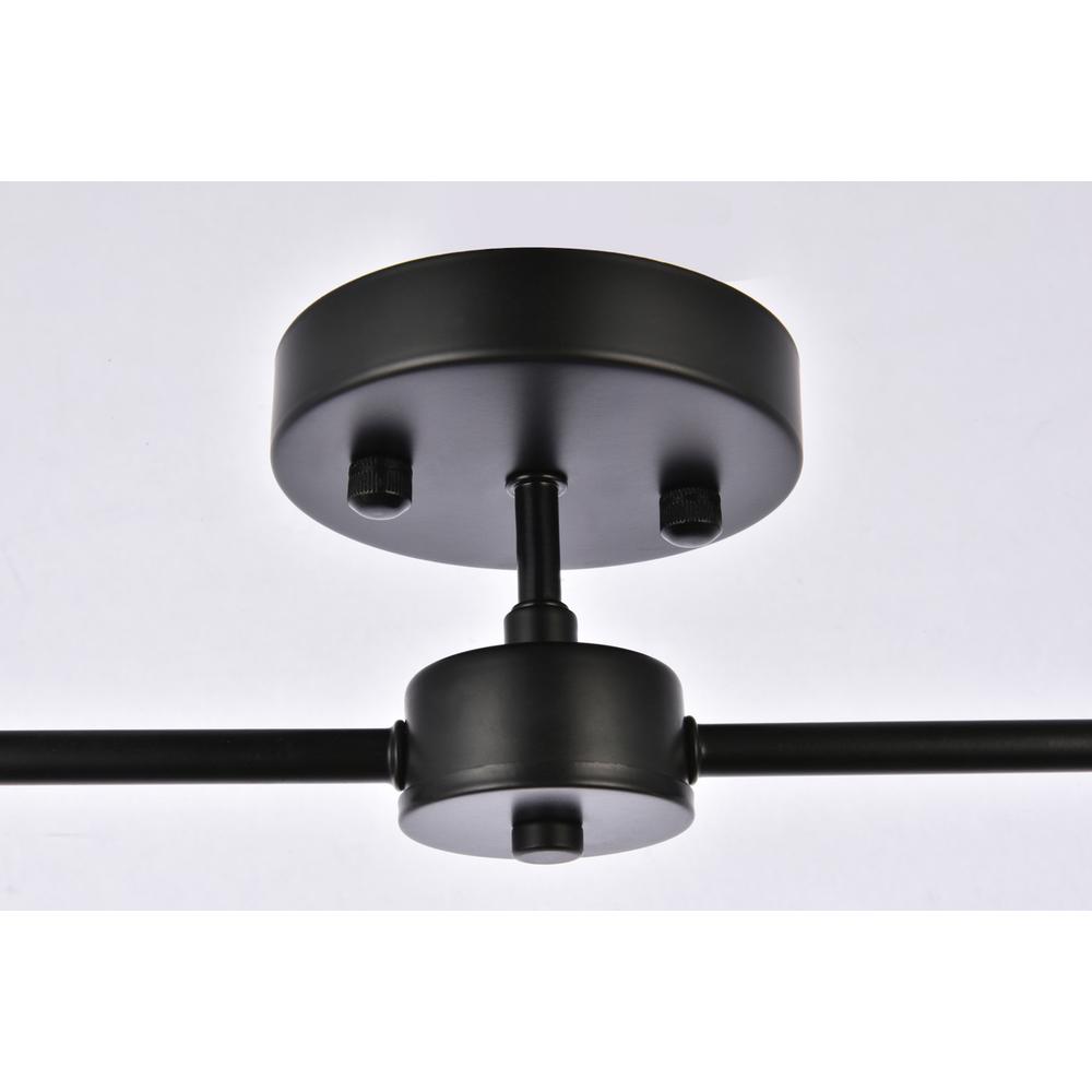 Zane 2 lights black flush mount. Picture 5