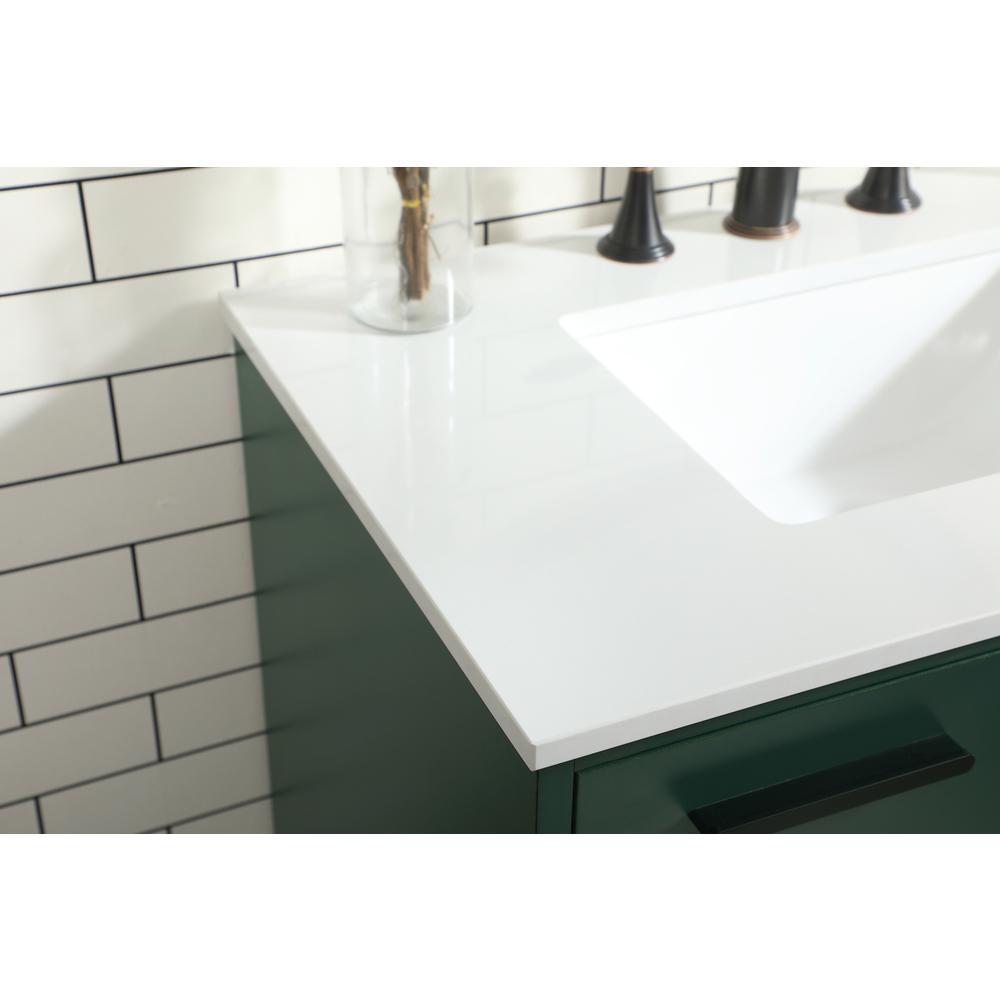 30 inch bathroom vanity in Green. Picture 5