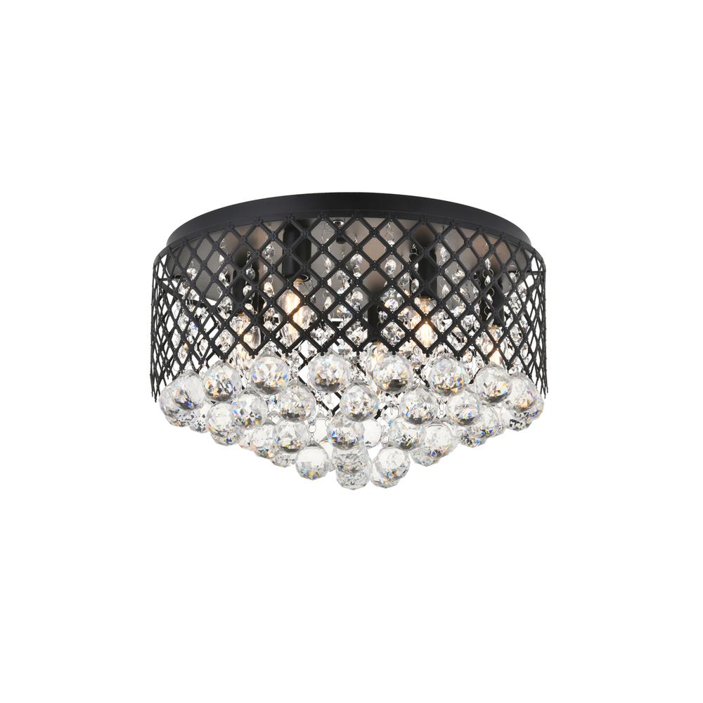 Tully 6 light Matte Black Flush Mount. Picture 5