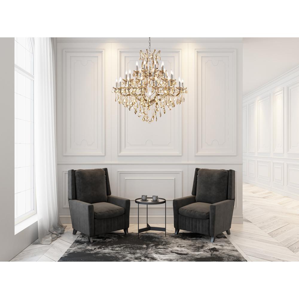 Maria Theresa 37 light Golden Teak Chandelier Golden Teak. Picture 9