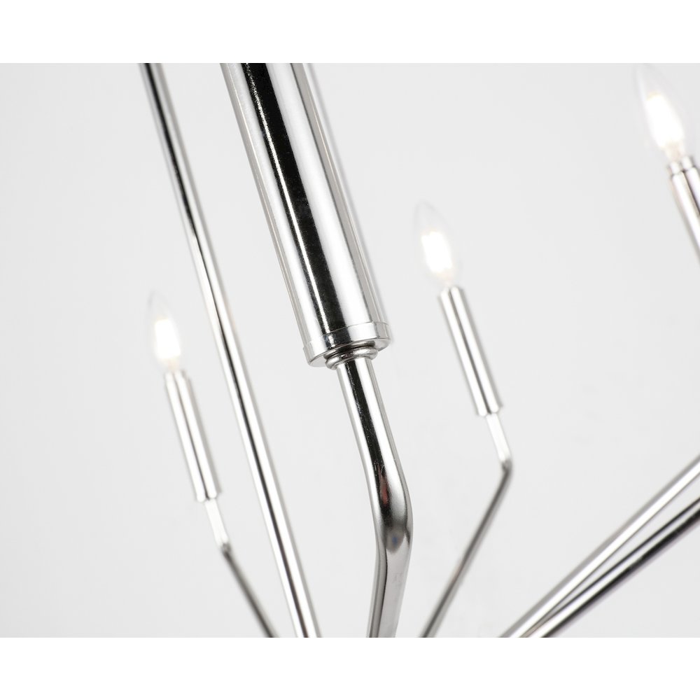 Enzo 8 Light Chrome Pendant. Picture 13
