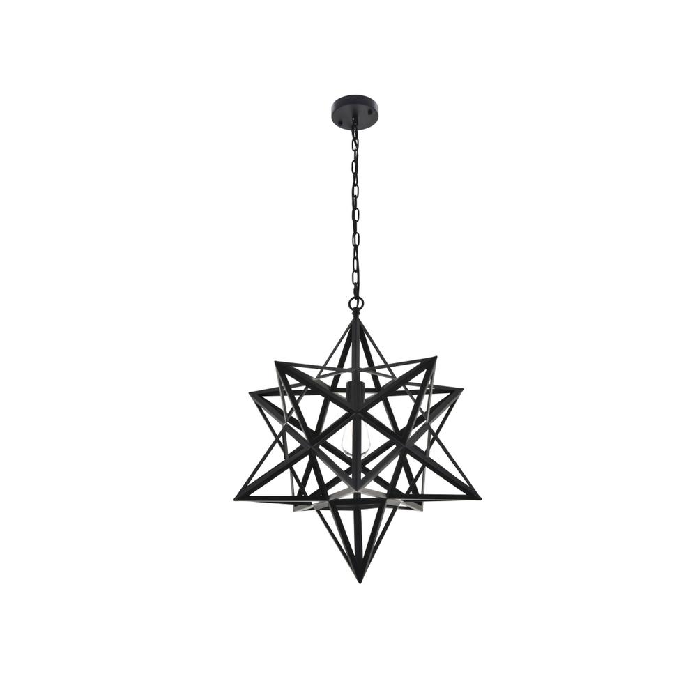Nocturne 1 light black Pendant. Picture 2