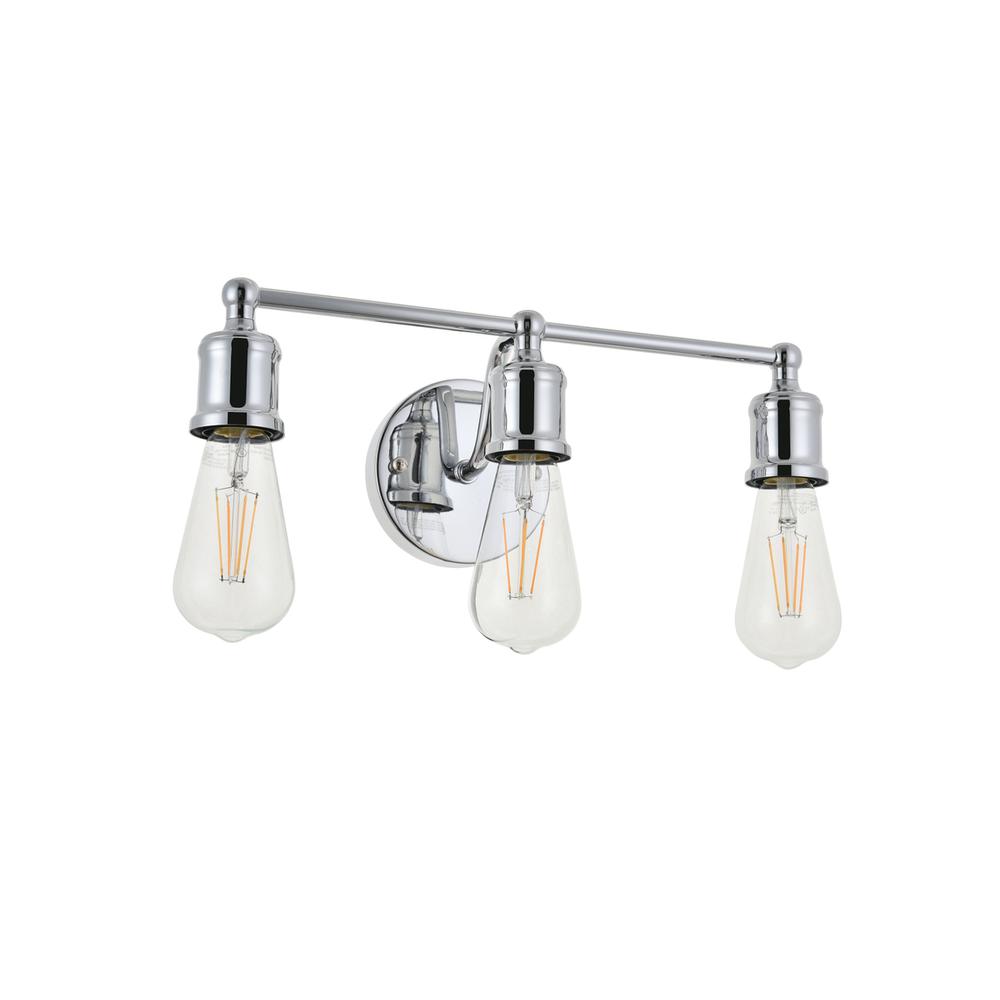 Serif 3 light chrome Wall Sconce. Picture 4