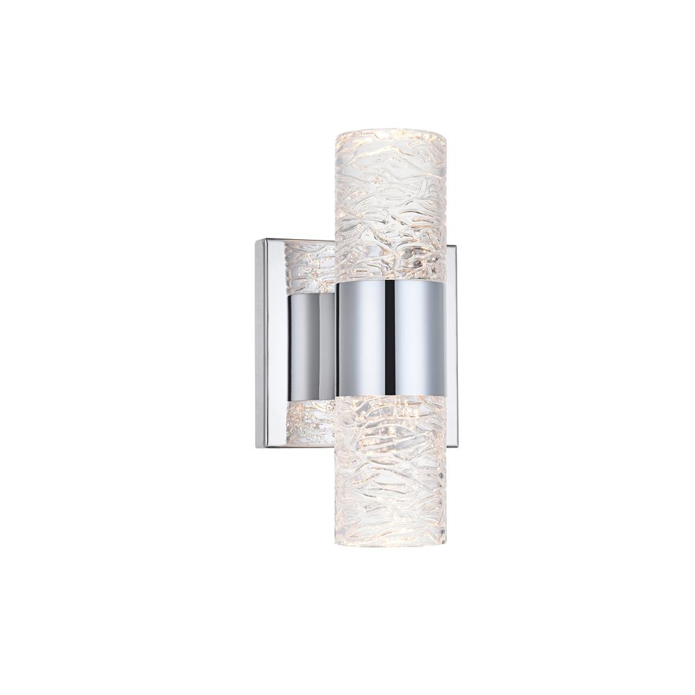 Vega 2 light Chrome LED Wall Sconce. Picture 5
