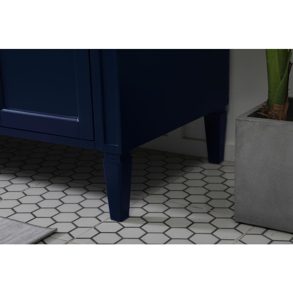 72 inch double bathroom vanity in blue. Picture 6