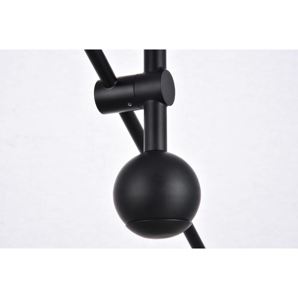 Axel 6 Lights Black Pendant. Picture 6