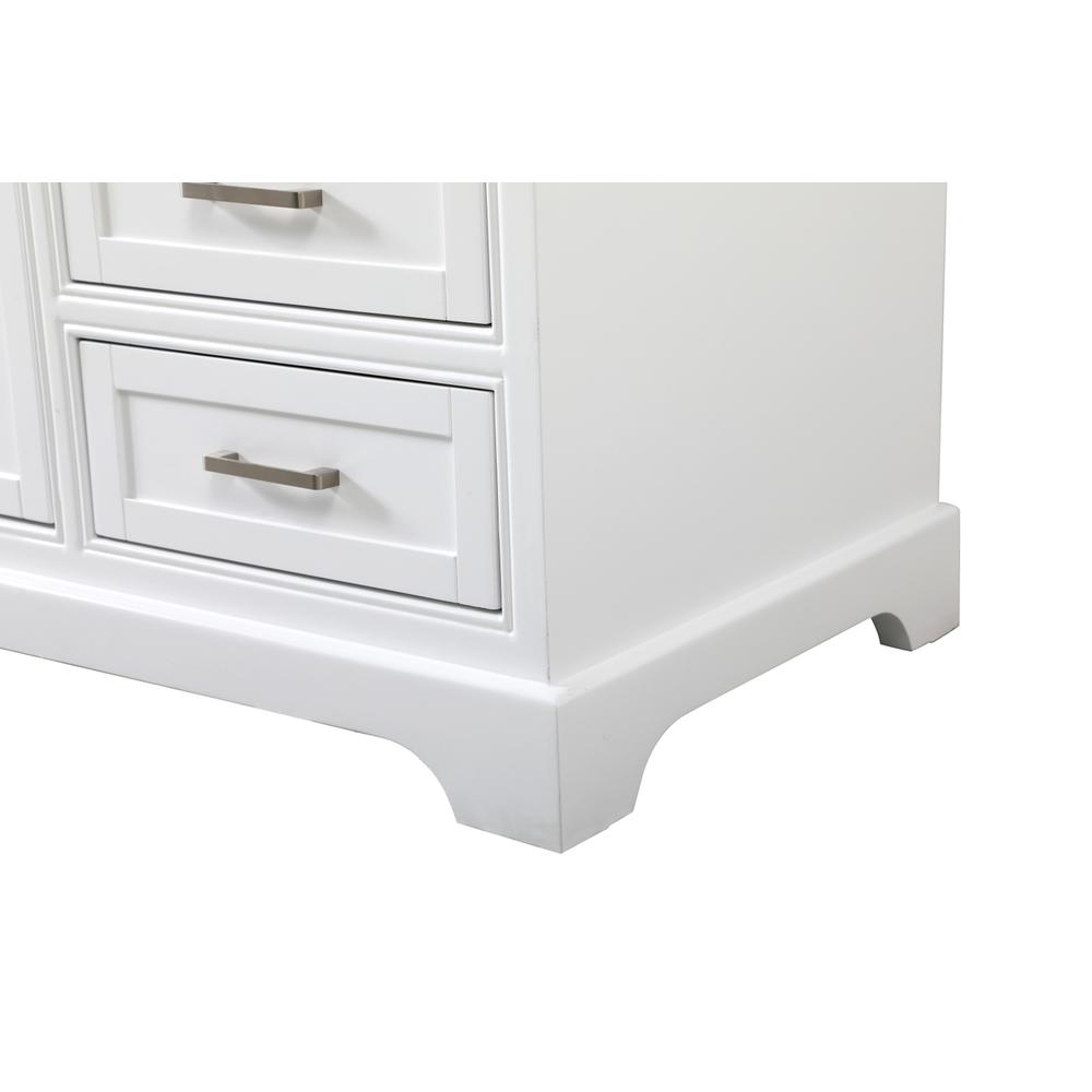 60 inch Single bathroom vanity in white. Picture 13