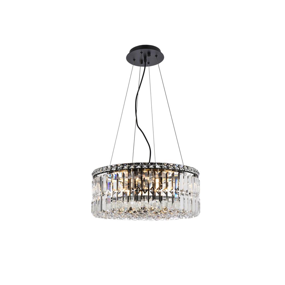 Maxime 20 inch black chandelier. Picture 1