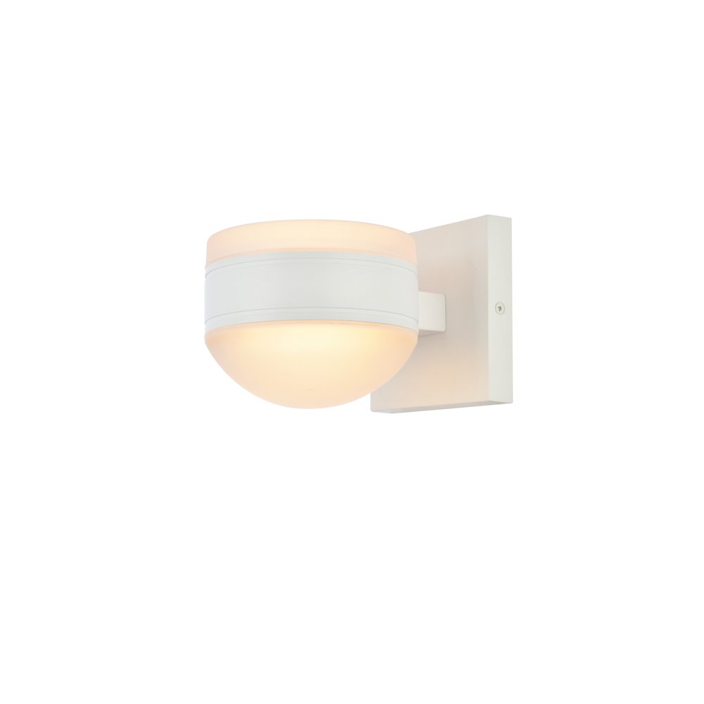 Raine Integrated Led Wall Sconce In White. Picture 2