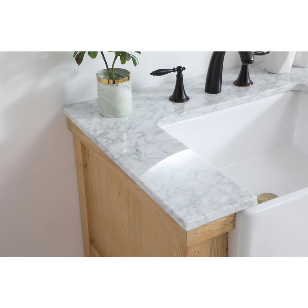 30 inch Single bathroom vanity in natural wood. Picture 5