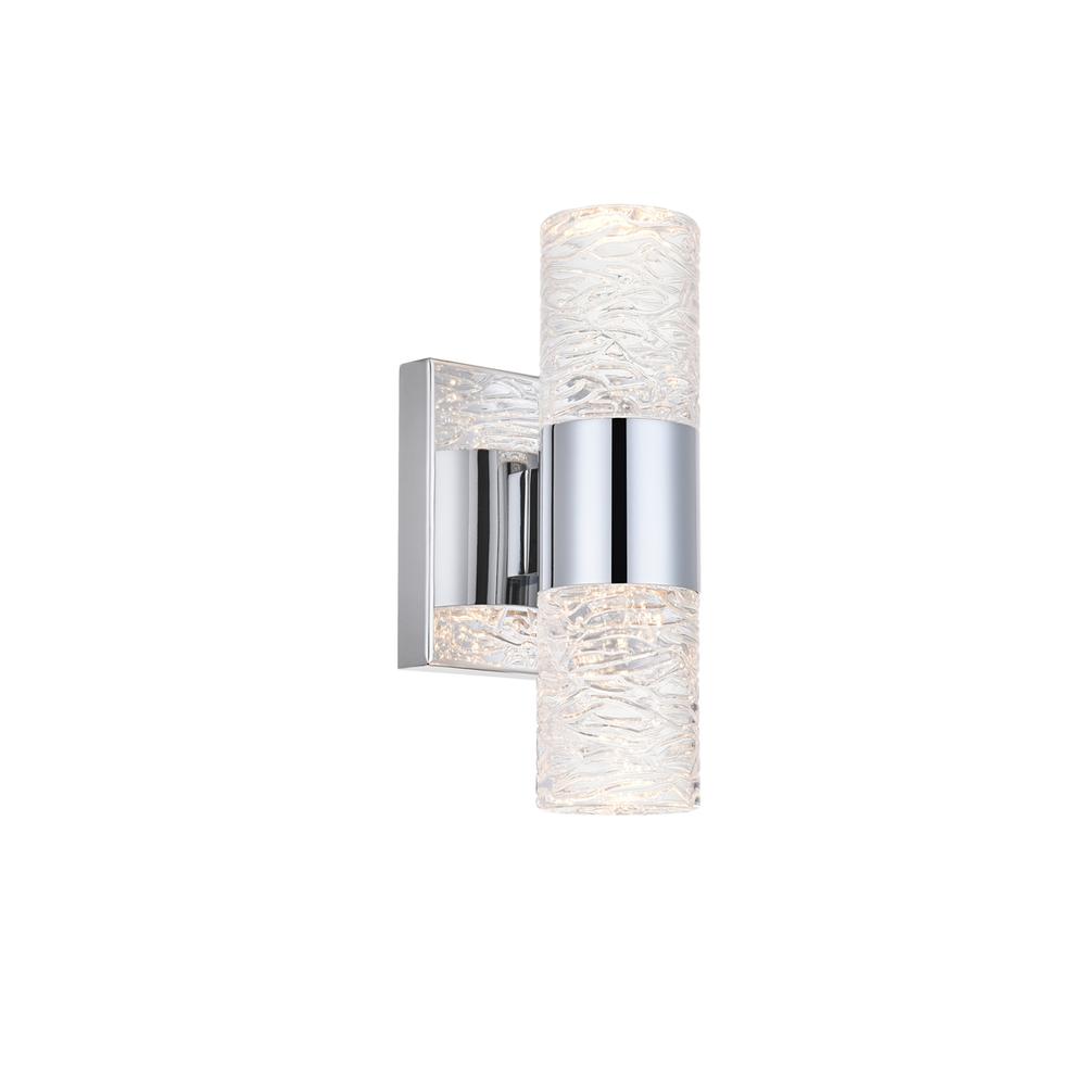 Vega 2 light Chrome LED Wall Sconce. Picture 3