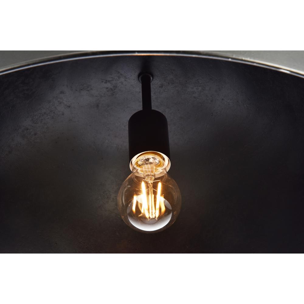 Merce Collection Pendant D20 H12.75 Lt:1 Vintage Black Finish. Picture 4