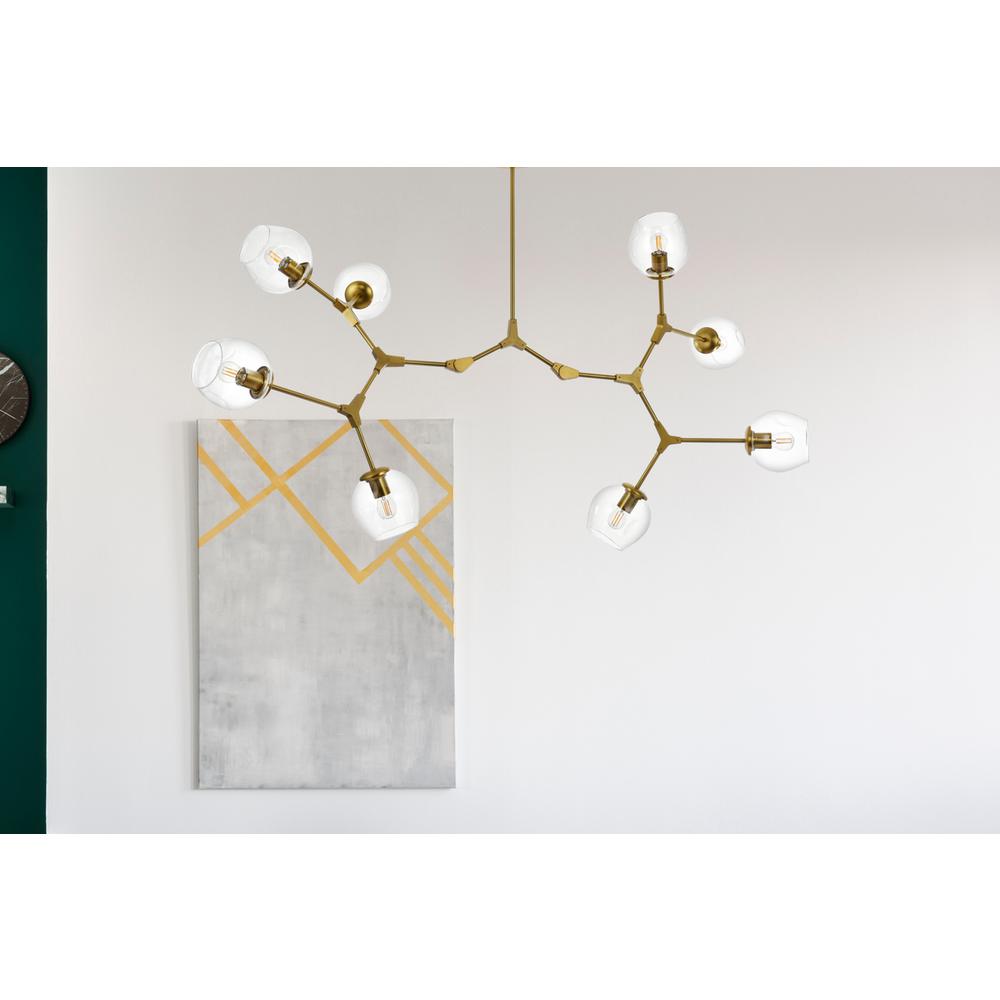 Cavoli 61 inch Chandelier in Brass. Picture 8