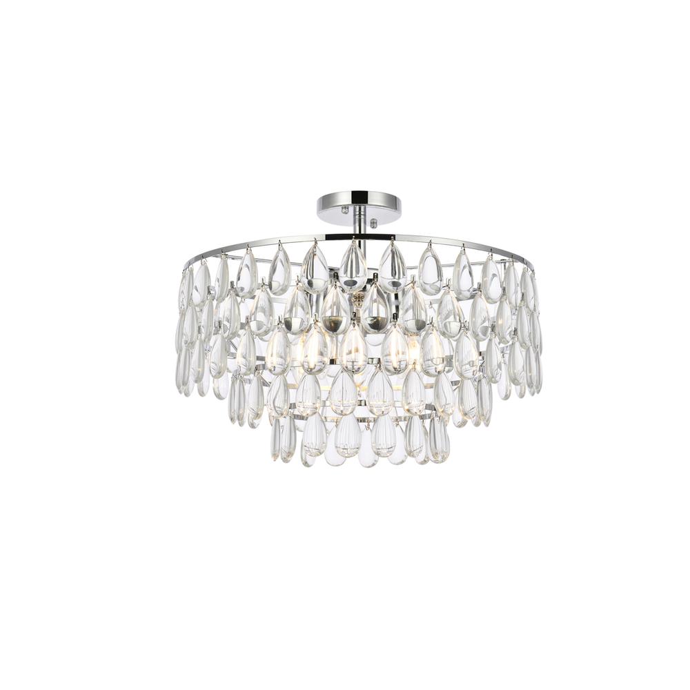 Mila 20 inch flush mount in chrome. Picture 1