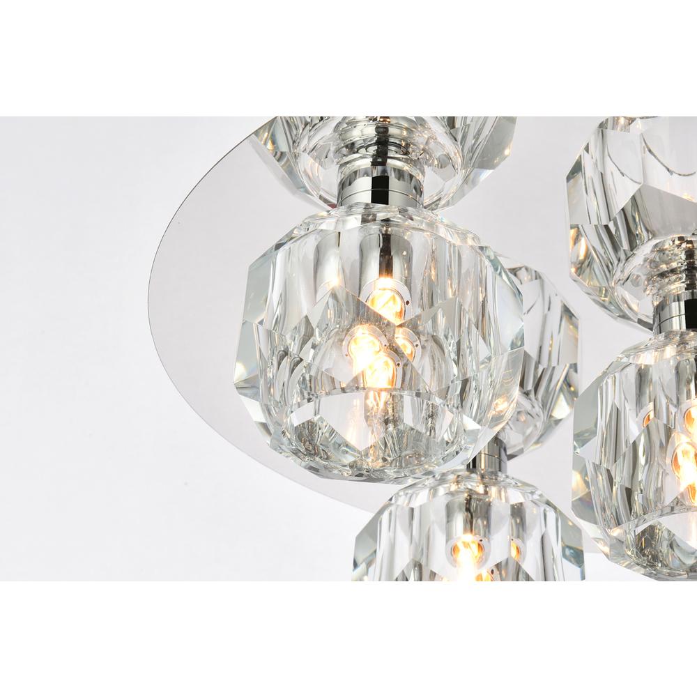 Graham 5 Light Ceiling Lamp in Chrome. Picture 3