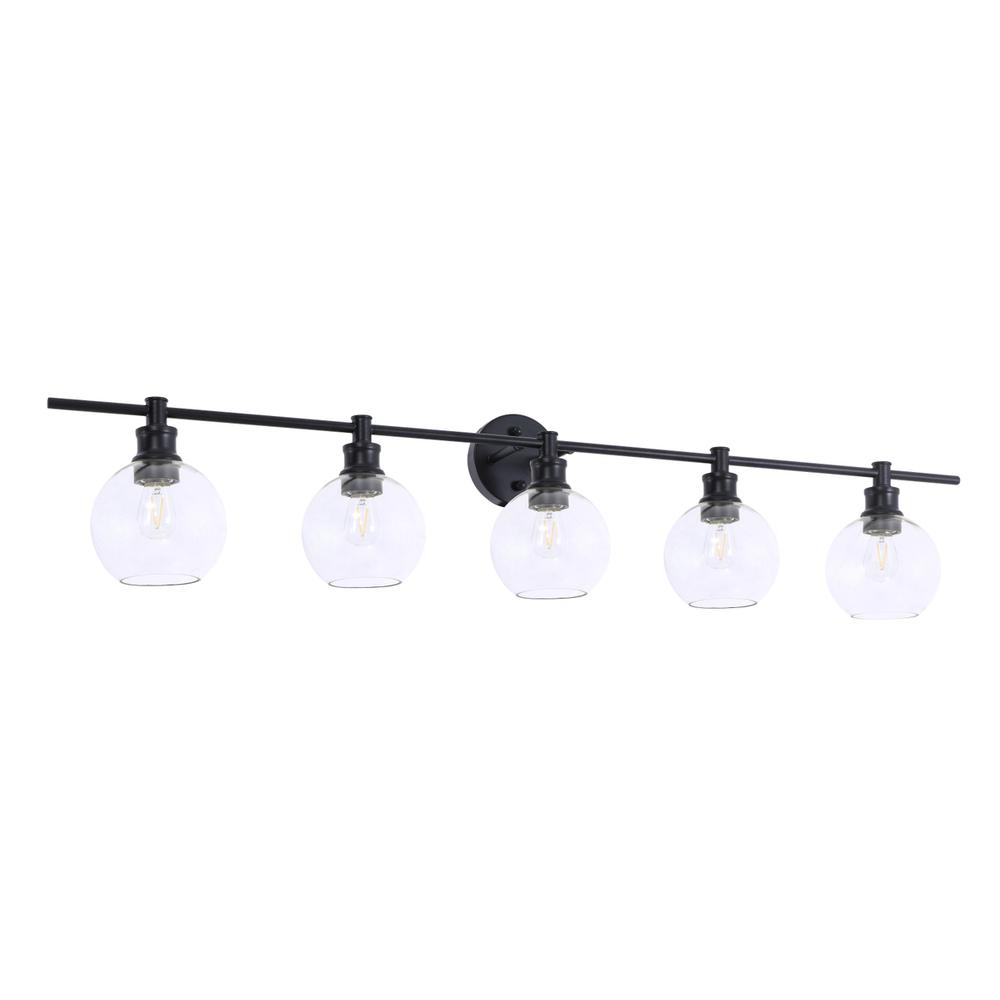 Collier 5 light Black and Clear glass Wall sconce. Picture 11