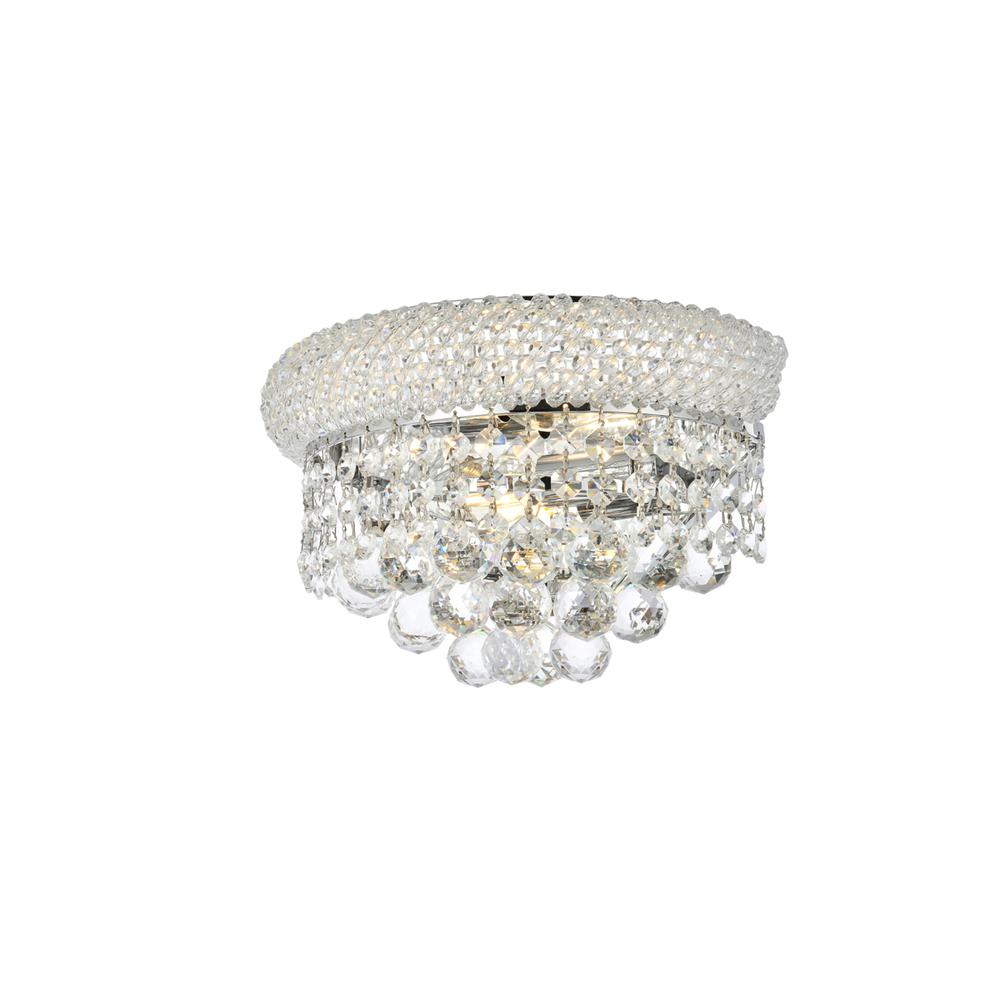 Primo 2 light Chrome Wall Sconce Clear Royal Cut Crystal. Picture 2