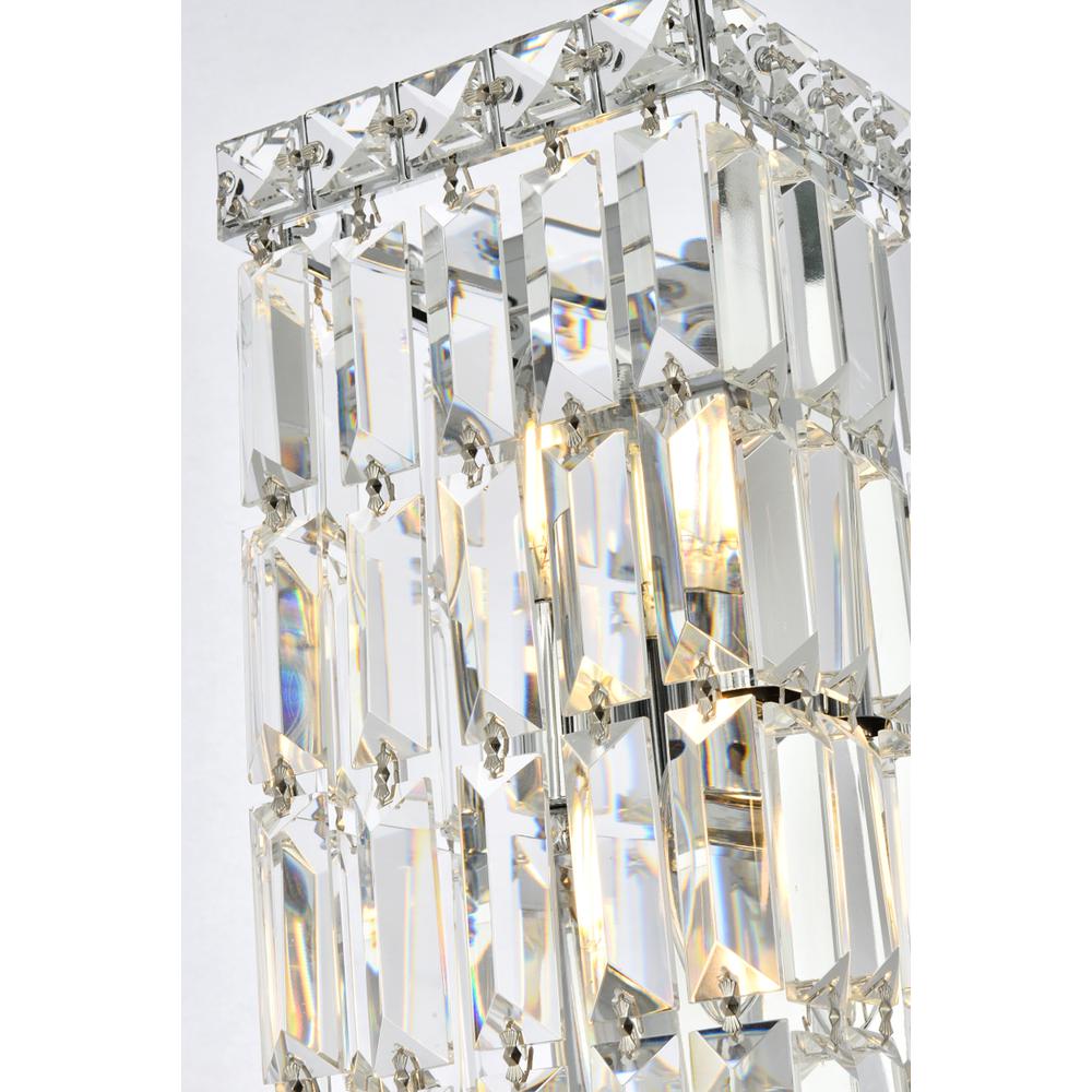 Maxime 2 Light Chrome Wall Sconce Clear Royal Cut Crystal. Picture 3