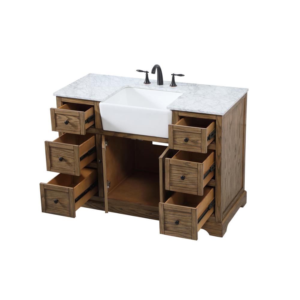 48 inch Single bathroom vanity in driftwood. Picture 9
