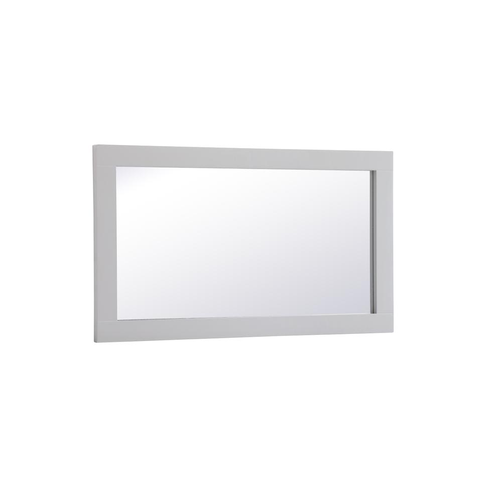 Aqua rectangle vanity mirror 18 inch in Grey. Picture 7