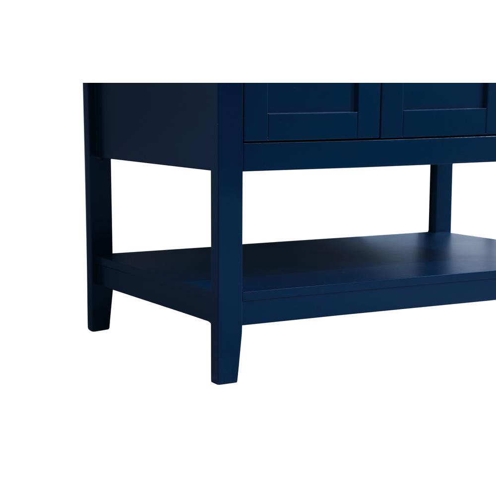 36 inch Single Bathroom Vanity in Blue. Picture 12