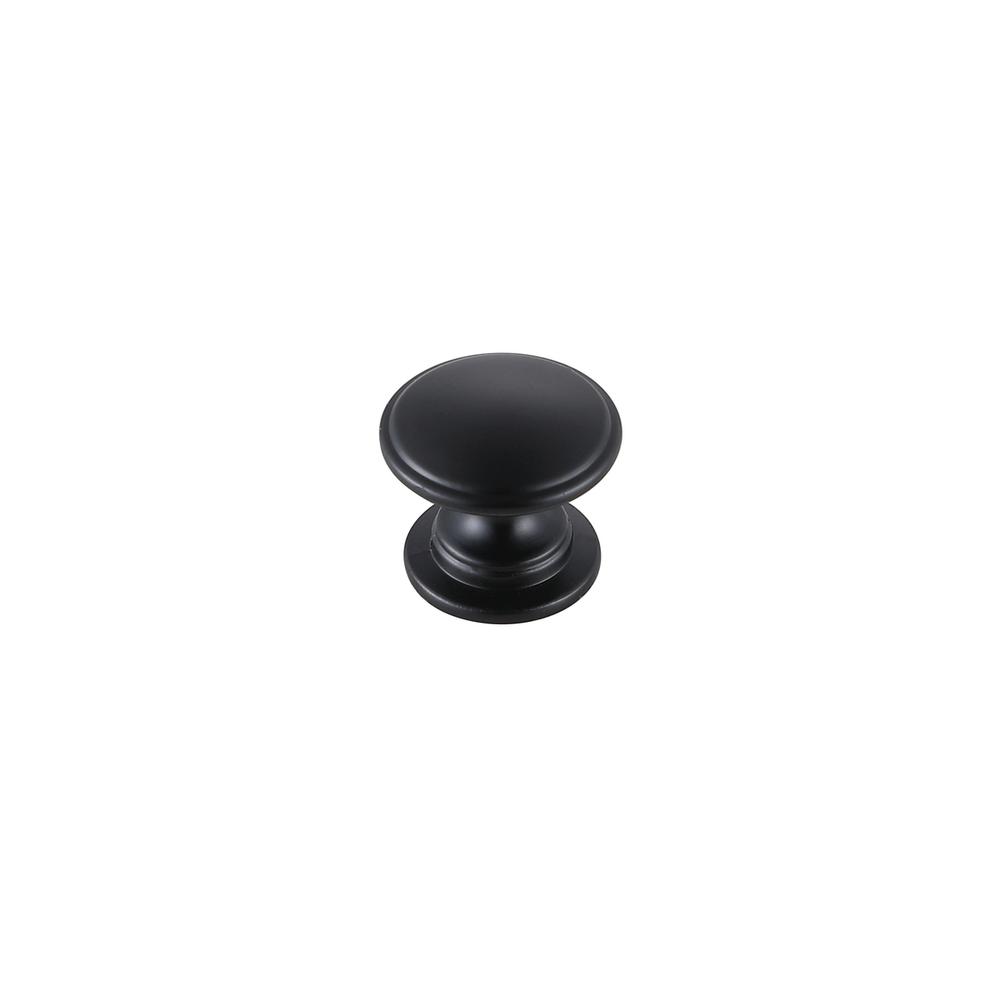 Kaid 1.2" Diameter Matte Black Mushroom Knob Multipack (Set of 10). Picture 3