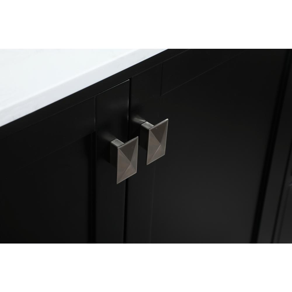 60 inch Single bathroom vanity in black. Picture 11