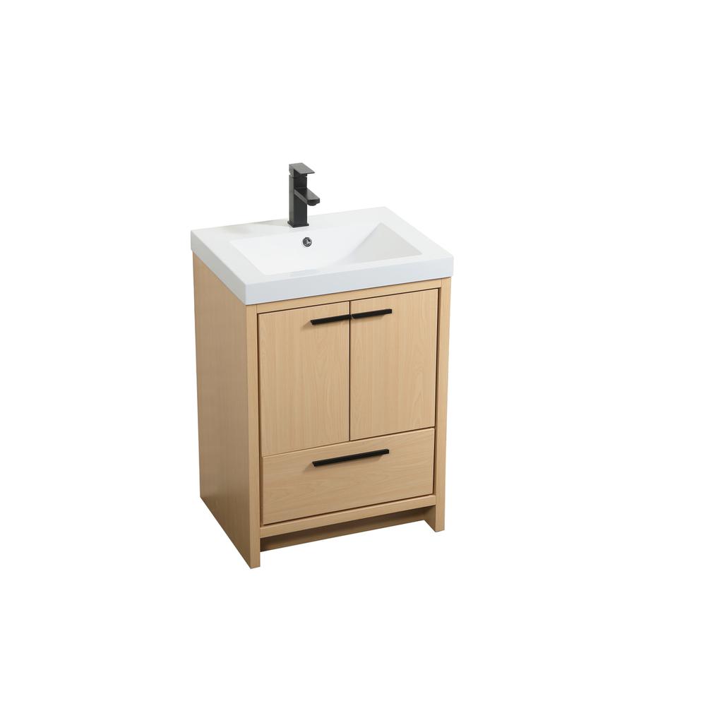 24 inch Single bathroom vanity in Maple. Picture 8