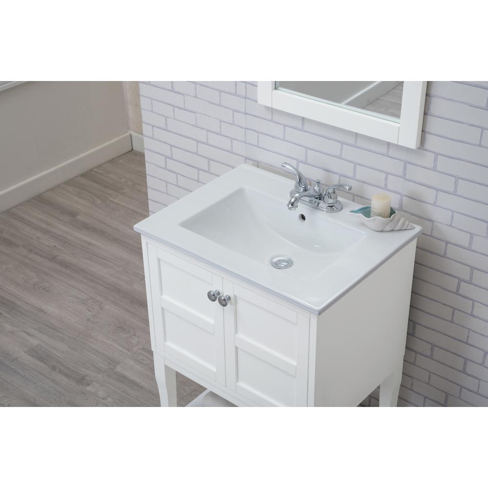 2 Doors Cabinet 24 In. X 18 In. X 34 In. In White. Picture 5