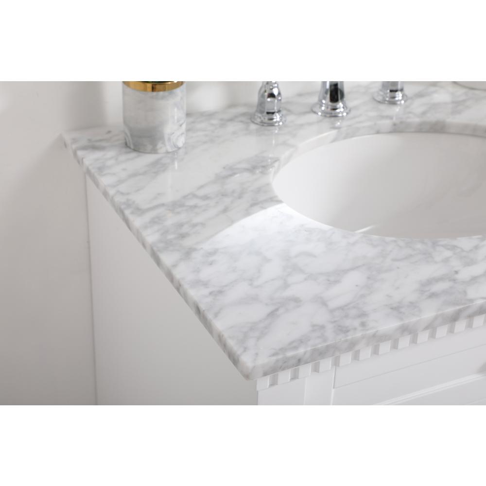 30 inch Single bathroom vanity in  White. Picture 5