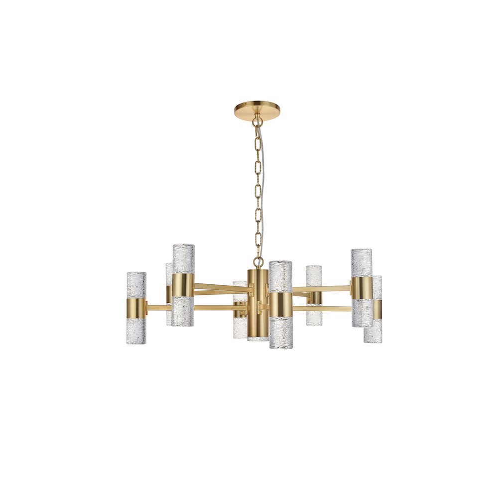 Vega 17 Light Gold Led Pendant. Picture 9