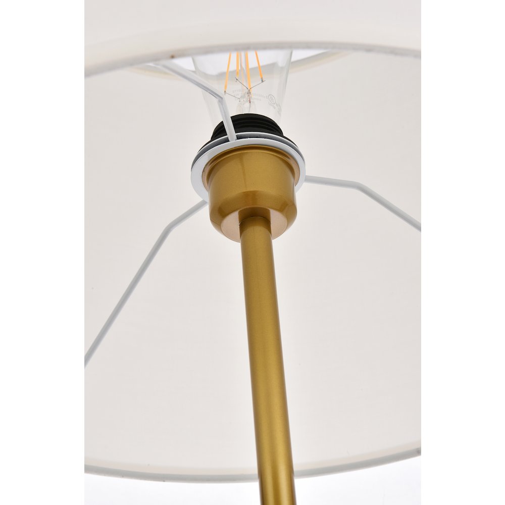 Ines Floor Lamp In Brass. Picture 5