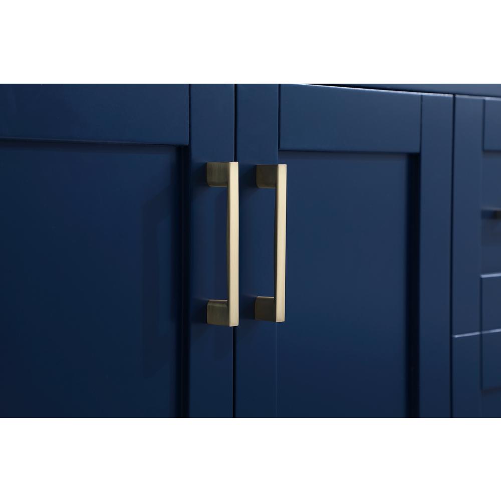 36 inch Single Bathroom Vanity in Blue. Picture 11
