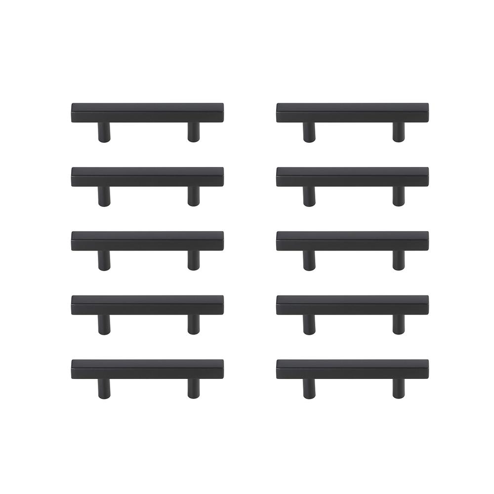 Dior 3" Center to Center Matte Black Bar Pull Multipack (set of 10). Picture 1