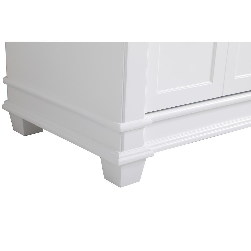 42 inch Single Bathroom Vanity set in White. Picture 12