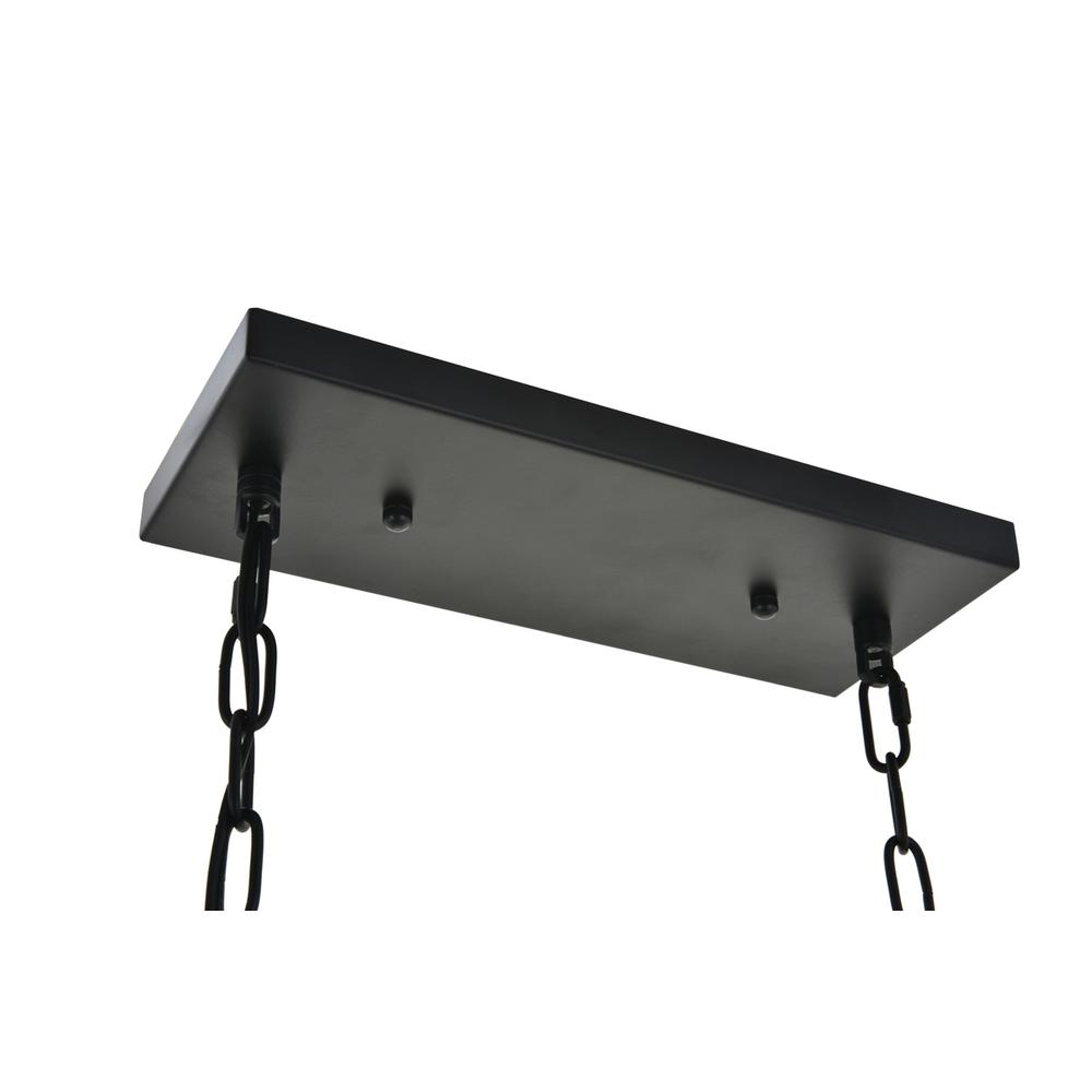 Resolute 4 light brass and black Pendant. Picture 11