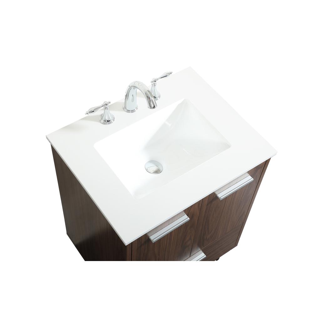 24 inch bathroom vanity in Walnut. Picture 10