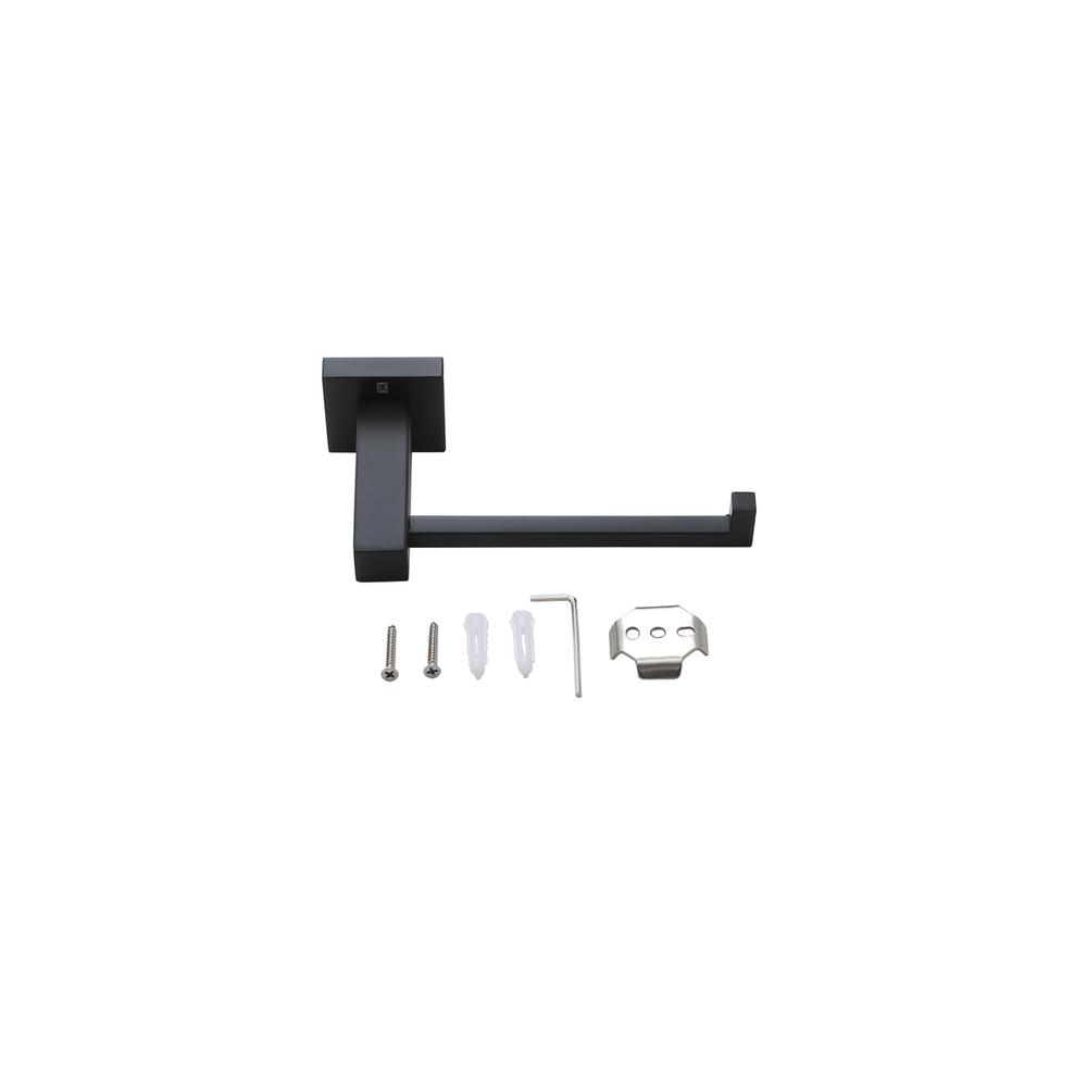 Isla 4-Piece Bathroom Hardware Set in Matte Black. Picture 8