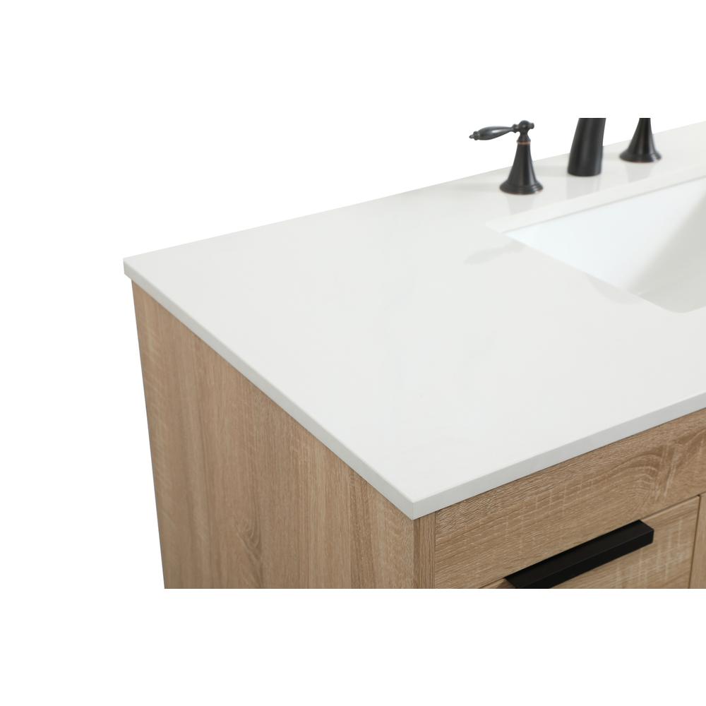 48 inch Single bathroom vanity in mango wood. Picture 11