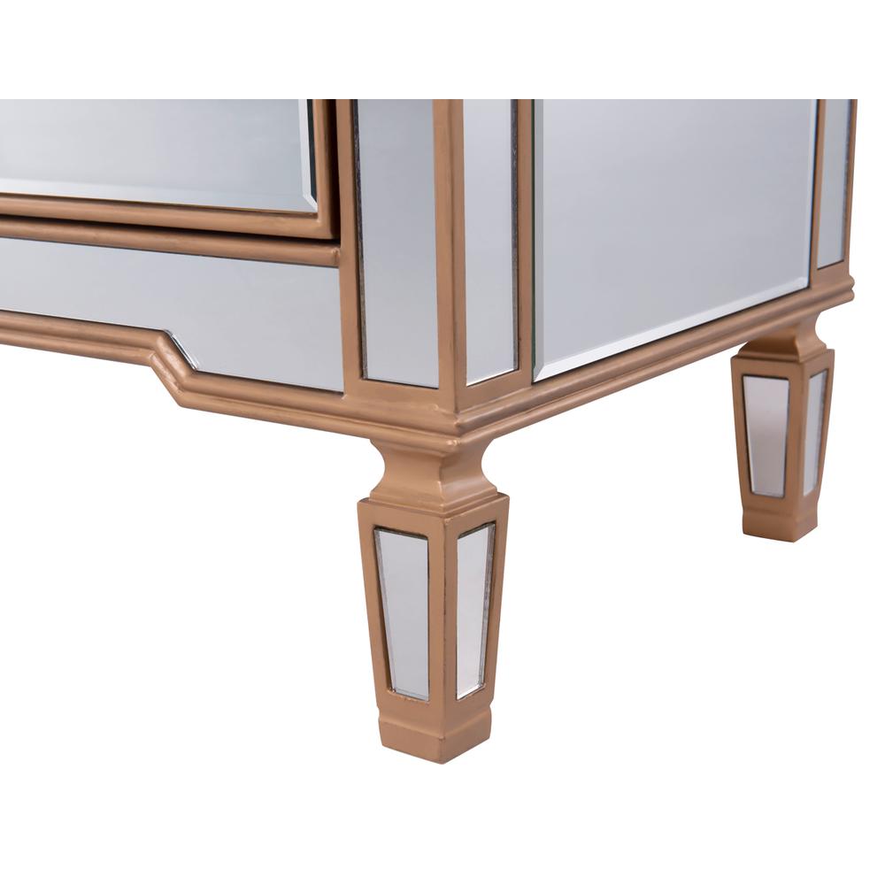 6 Drawer Dresser 48 in. x 18 in. x 32 in. in Gold paint. Picture 8